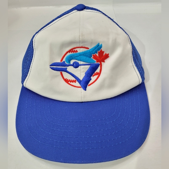 VTG MLB TORONTO BLUE JAYS SNAPBACK TRUCKER MESH CAP HAT TED FLETCHER SPORTS OS - Picture 14 of 14